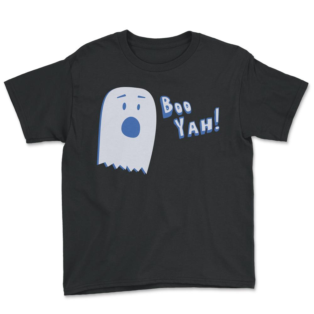 Booyah Funny Halloween Ghost - Youth Tee - Black