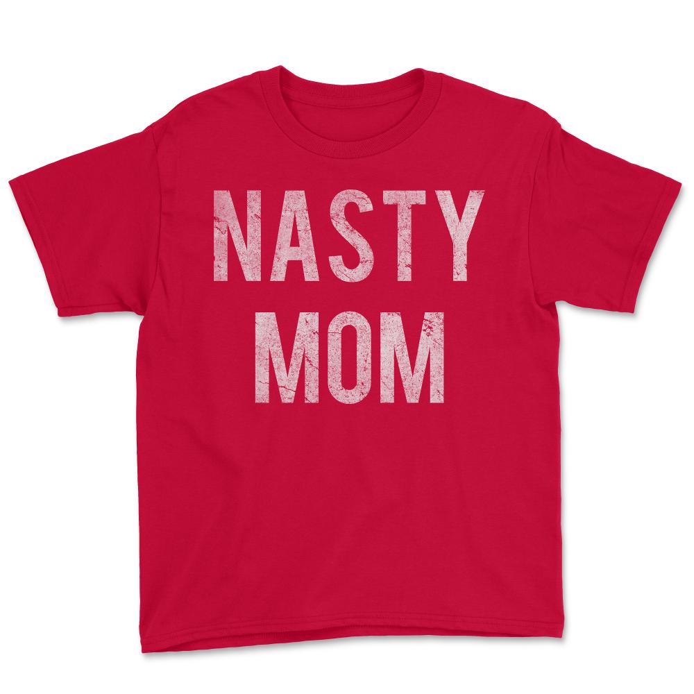 Nasty Mom Retro - Youth Tee - Red