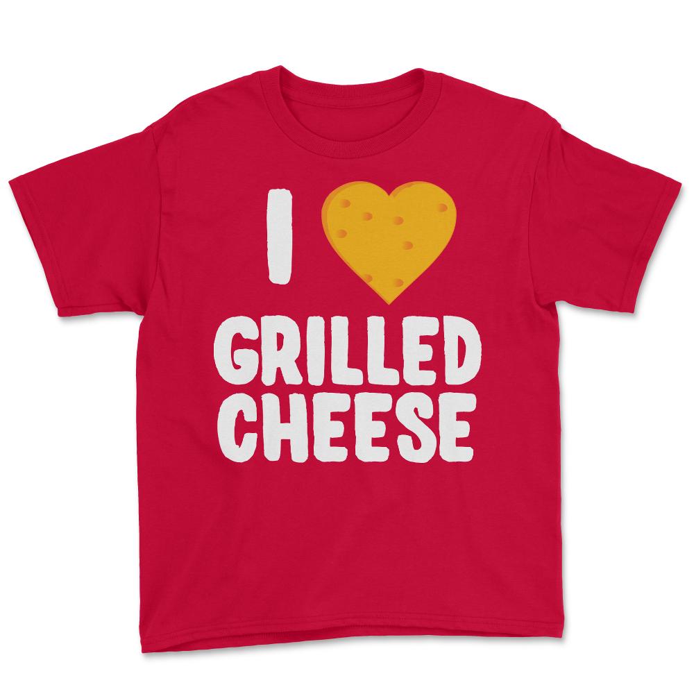 I Love Grilled Cheese - Youth Tee - Red