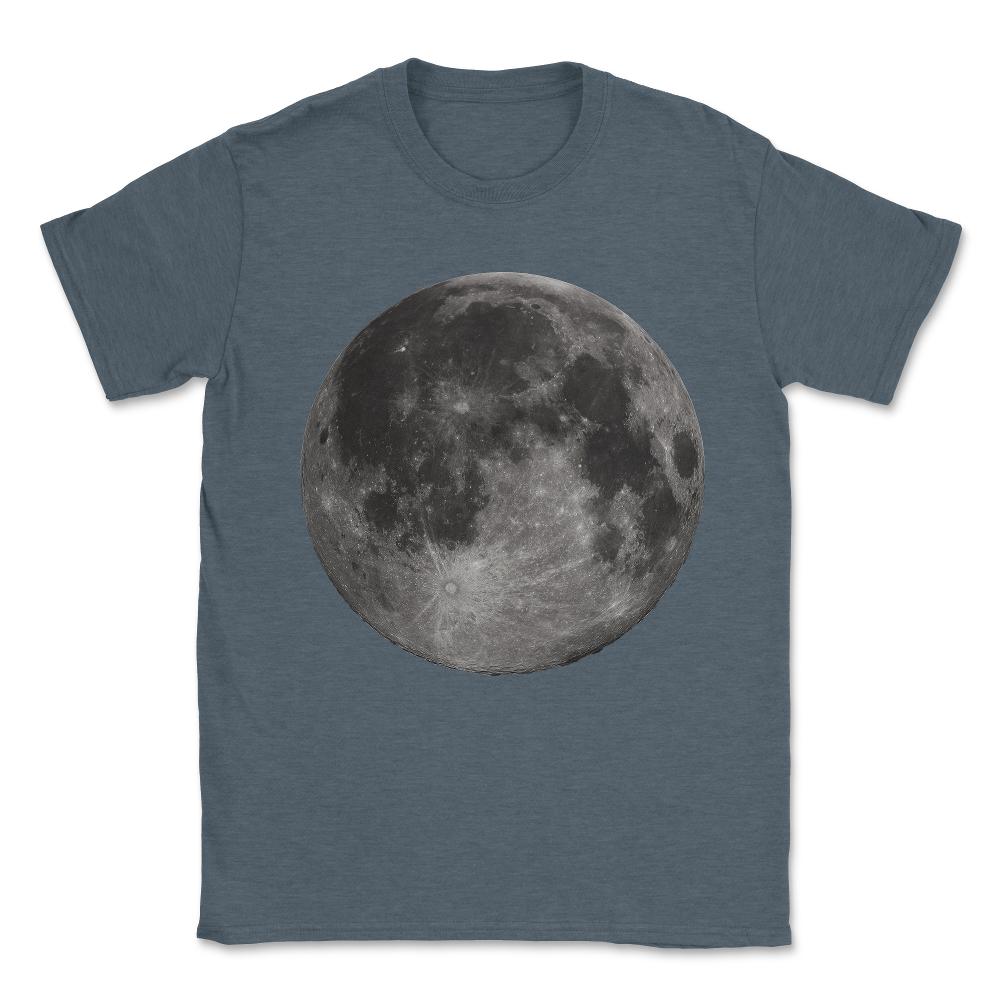 Full Moon - Unisex T-Shirt - Dark Grey Heather