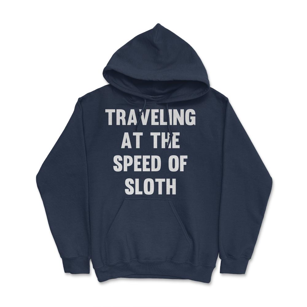 Traveling at the Speed of Sloth - Hoodie - Navy