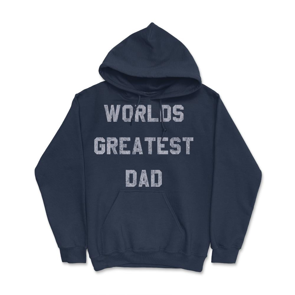 Worlds Greatest Dad Retro - Hoodie - Navy