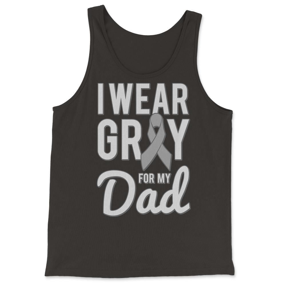I Wear Gray For My Dad - Tank Top - Black