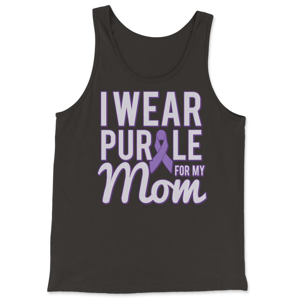 I Wear Purple For My Mom Alzheimer's - Tank Top - Black