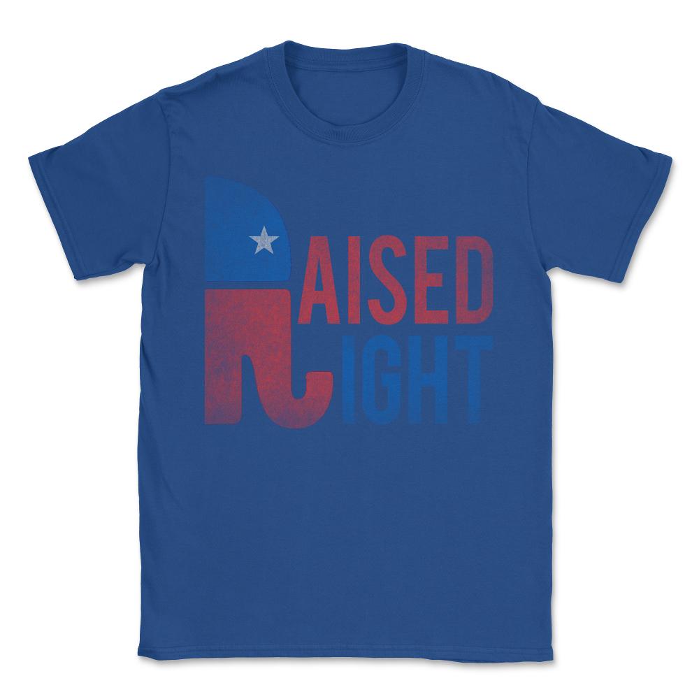 Raised Right Retro Republican - Unisex T-Shirt - Royal Blue