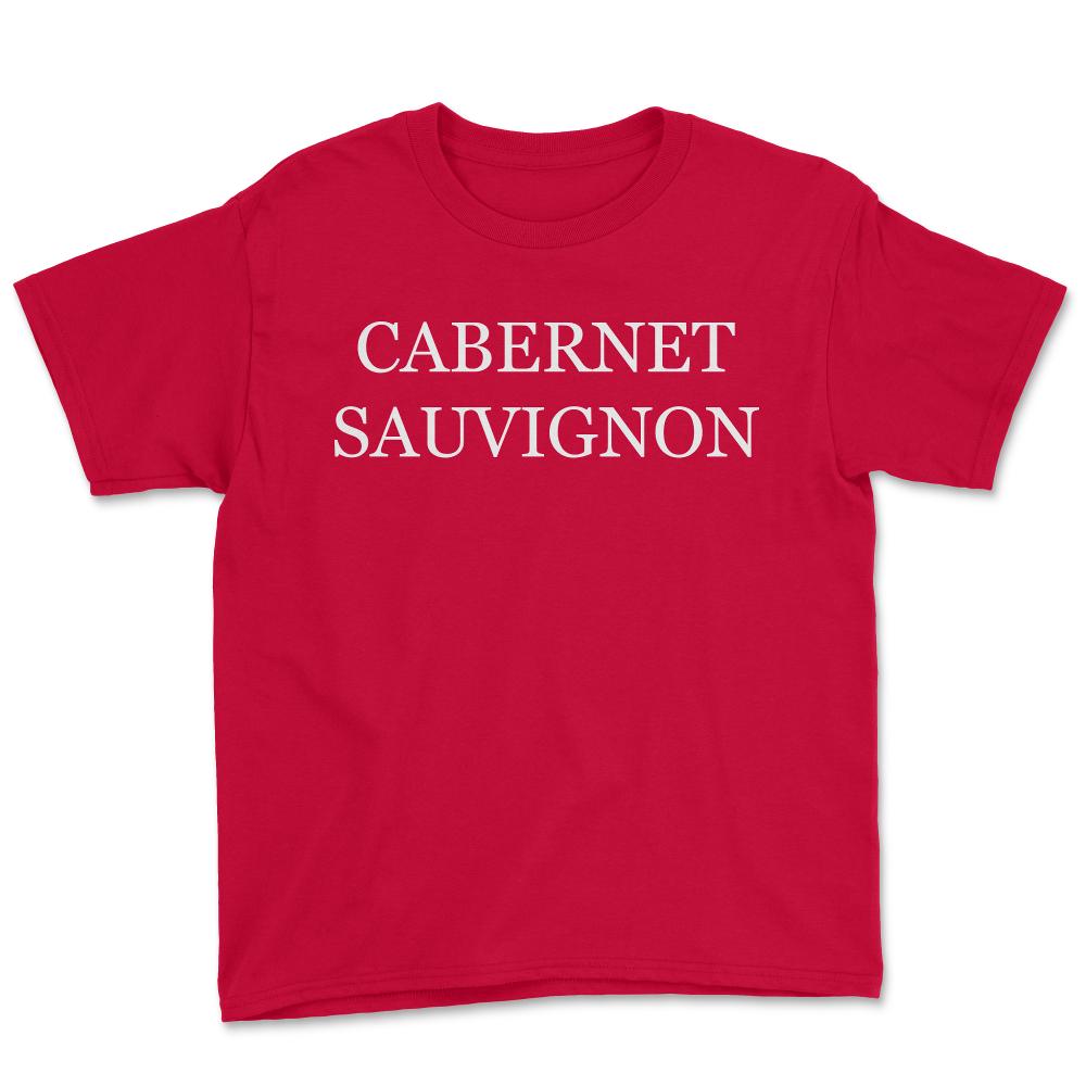 Cabernet Sauvignon Wine Costume - Youth Tee - Red