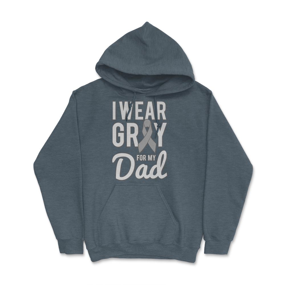 I Wear Gray For My Dad - Hoodie - Dark Grey Heather