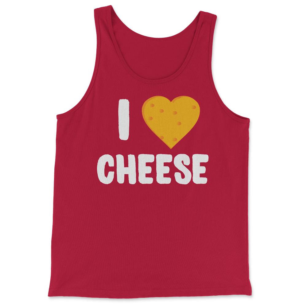 I Love Cheese - Tank Top - Red
