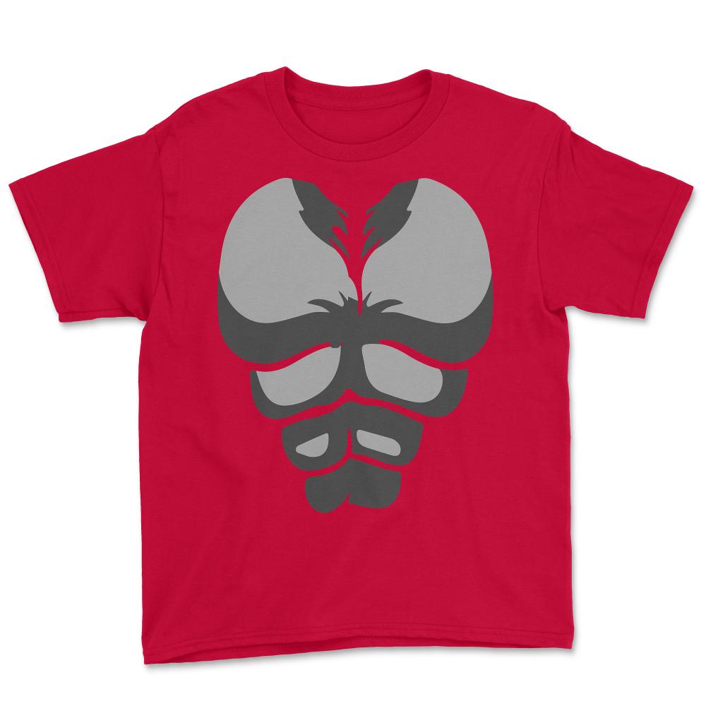 Gorilla Monkey Chest Costume - Youth Tee - Red