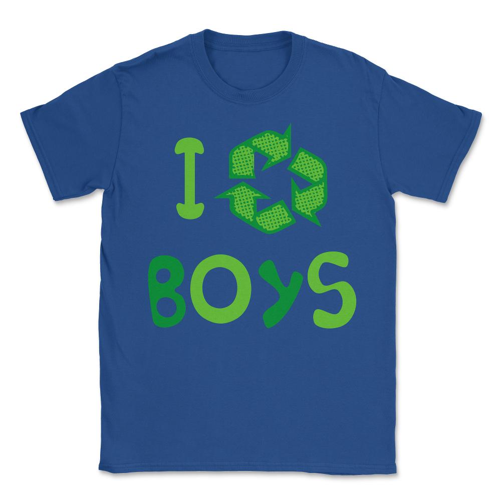 I Recycle Boys Funny Cute - Unisex T-Shirt - Royal Blue
