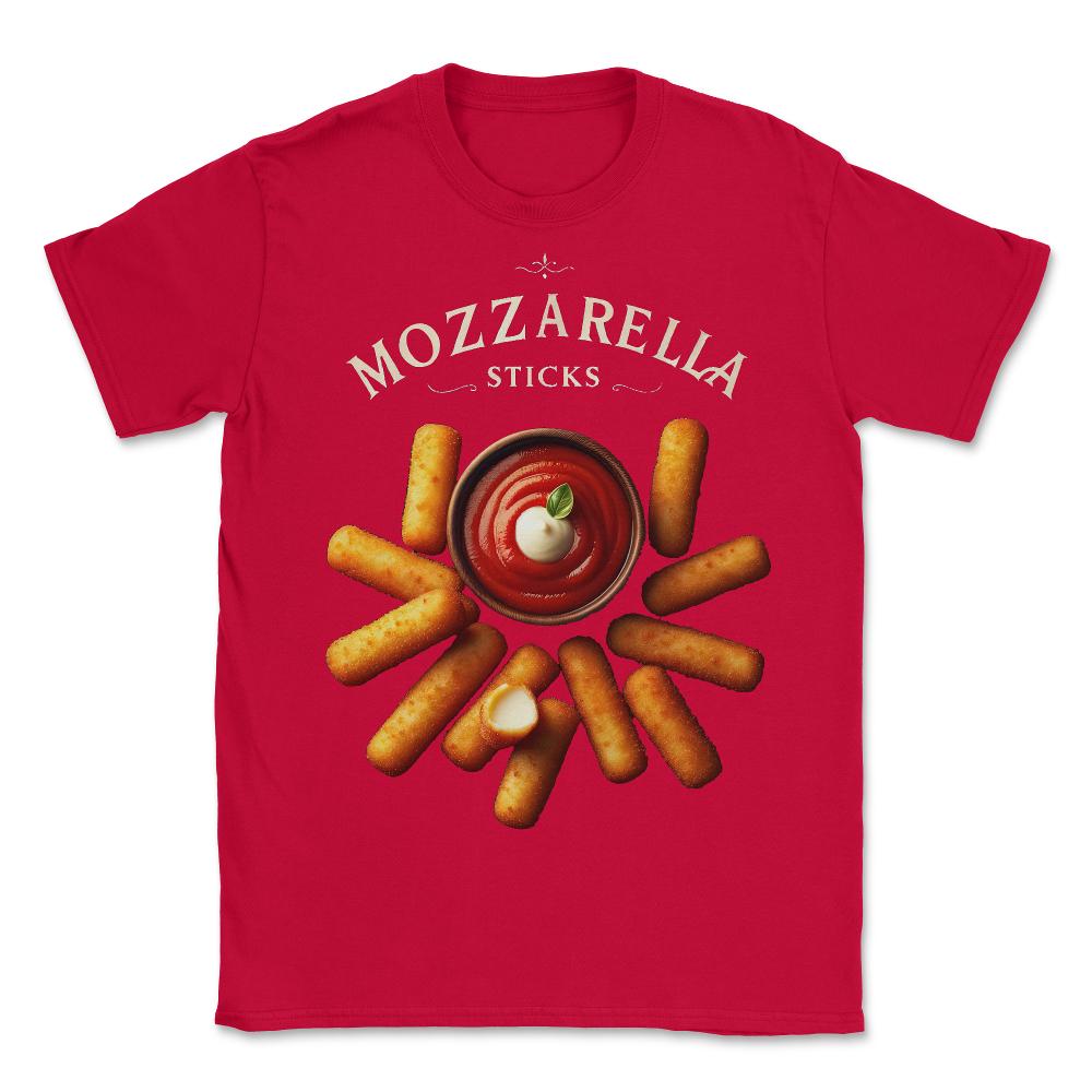 Mozzarella Sticks - Unisex T-Shirt - Red