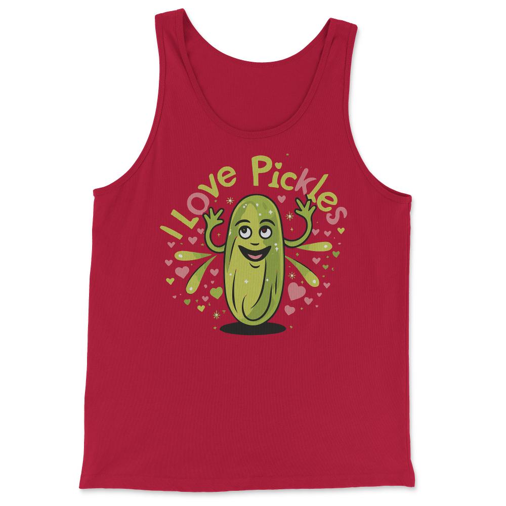 I Love Pickles - Tank Top - Red
