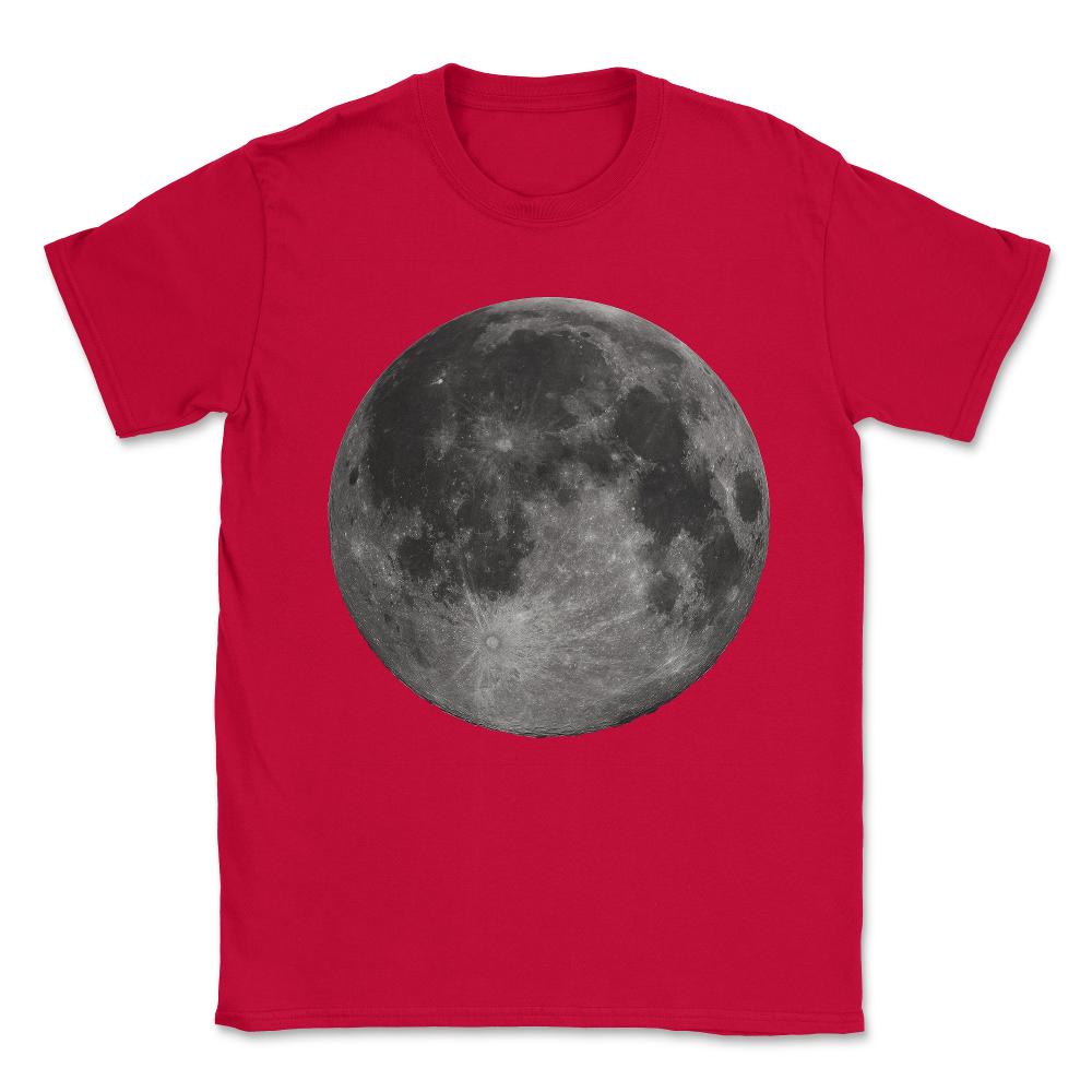 Full Moon - Unisex T-Shirt - Red