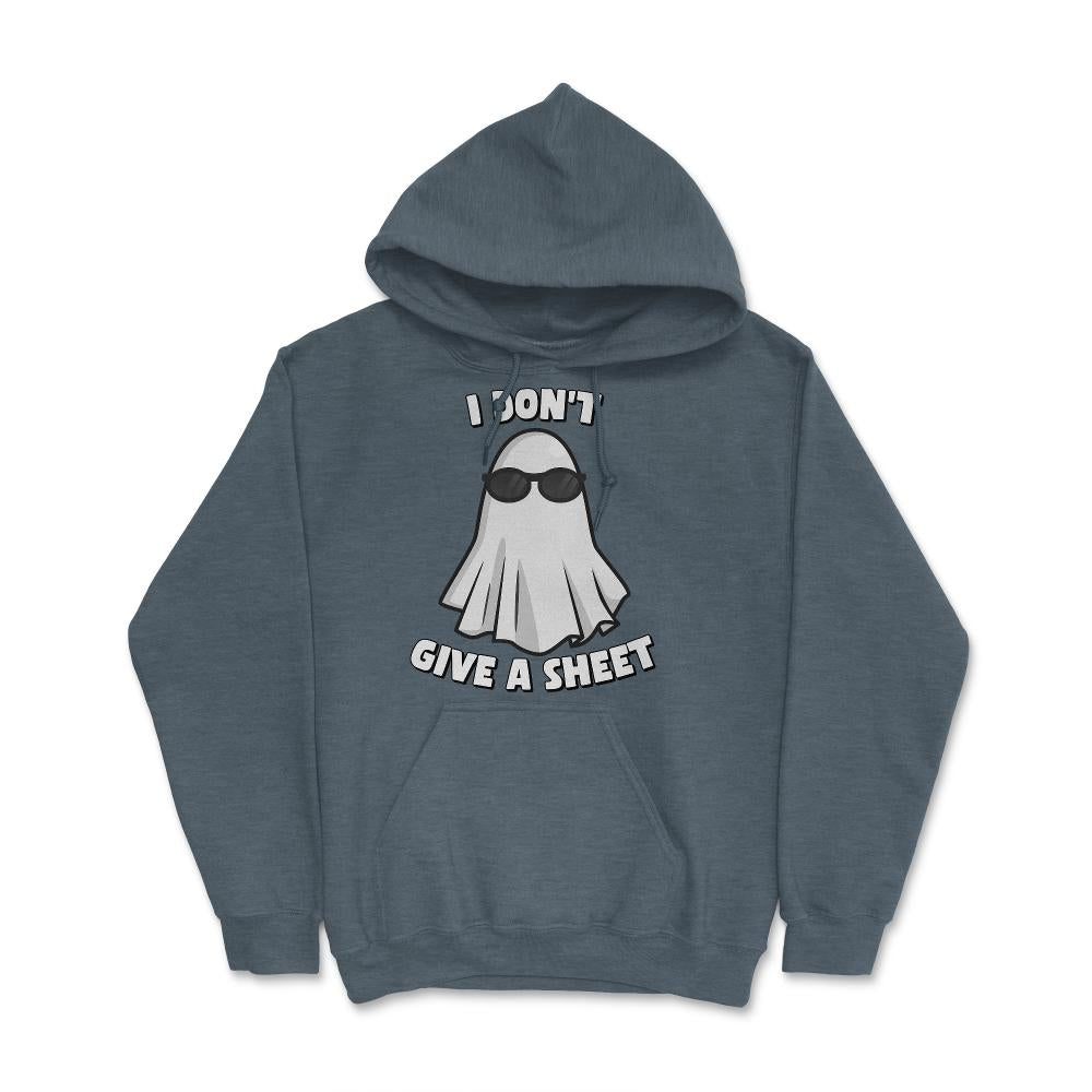 I Don't Give a Sheet Funny Halloween - Hoodie - Dark Grey Heather