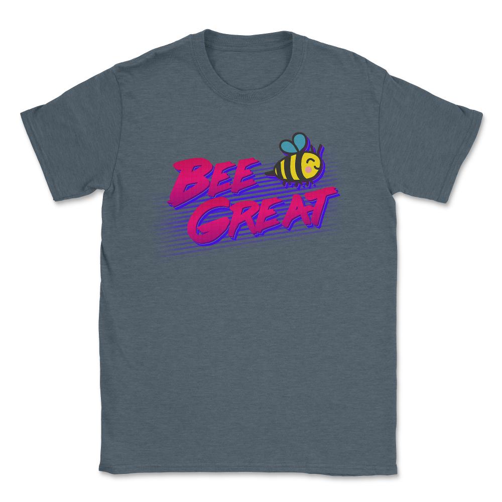 Bee Great Retro - Unisex T-Shirt - Dark Grey Heather
