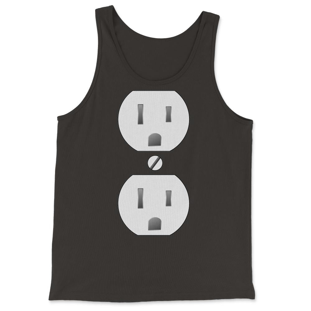 Electrical Outlet Halloween Costume - Tank Top - Black