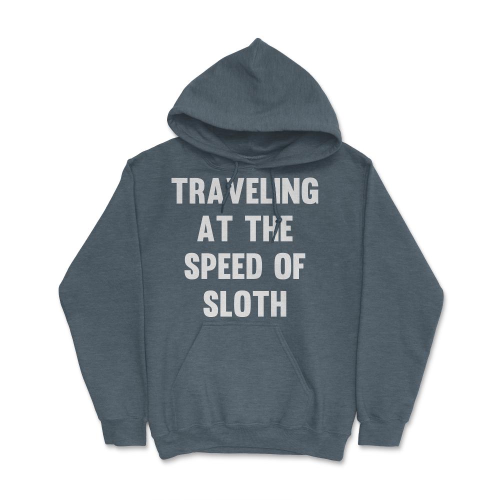 Traveling at the Speed of Sloth - Hoodie - Dark Grey Heather