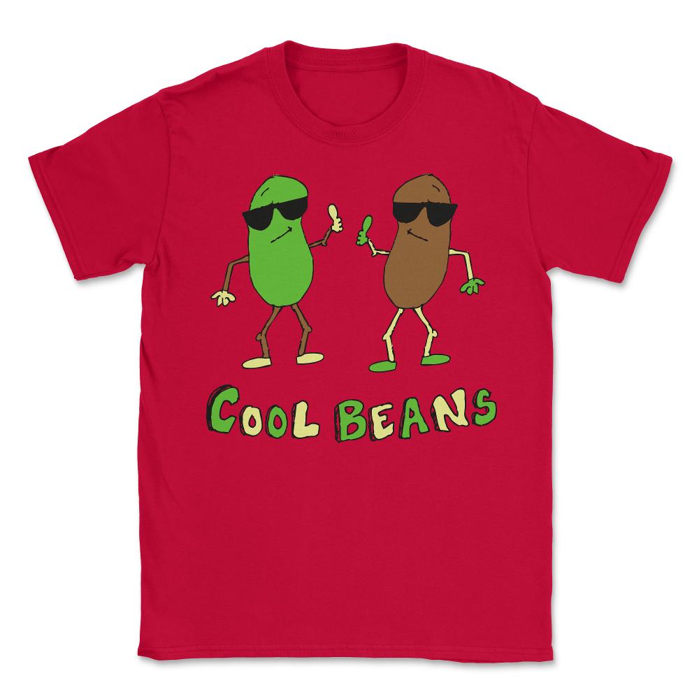 Retro Cool Beans - Unisex T-Shirt - Red