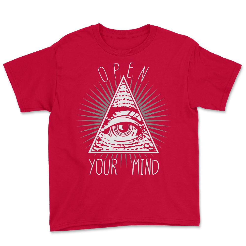 Open Your Mind Third Eye - Youth Tee - Red