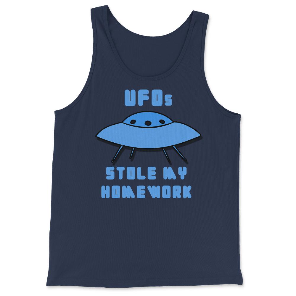UFOs Stole My Homework - Tank Top - Navy