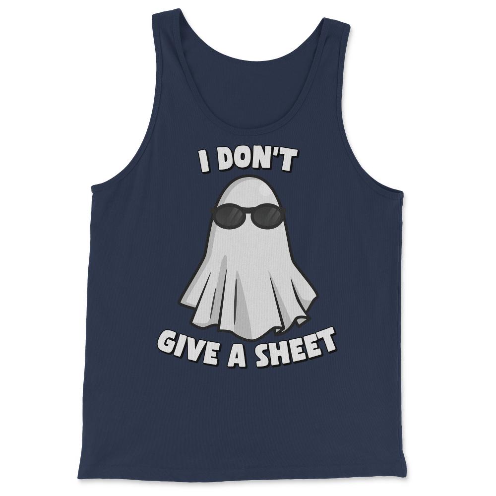 I Don't Give a Sheet Funny Halloween - Tank Top - Navy