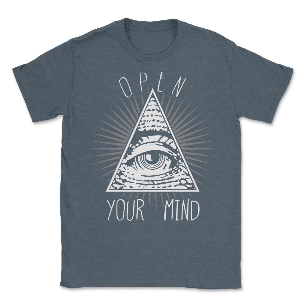 Open Your Mind Third Eye - Unisex T-Shirt - Dark Grey Heather
