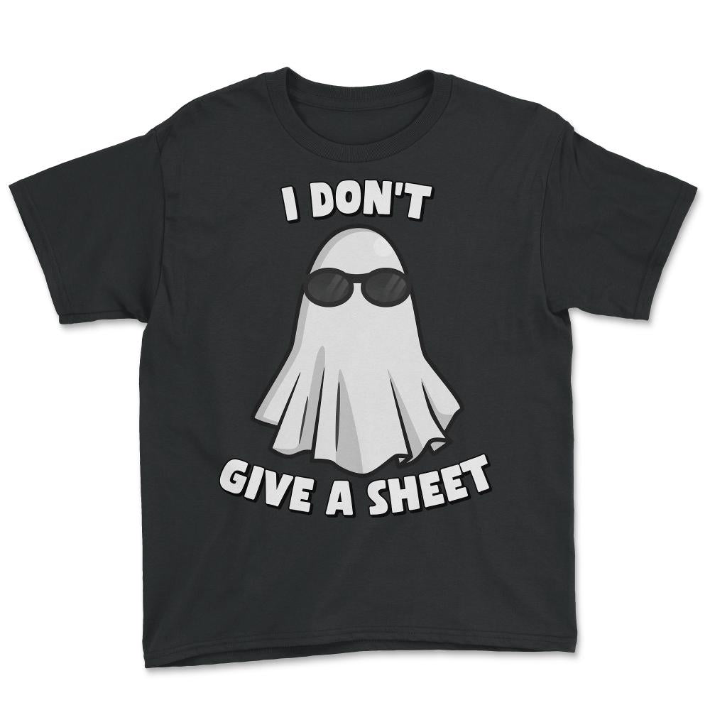 I Don't Give a Sheet Funny Halloween - Youth Tee - Black