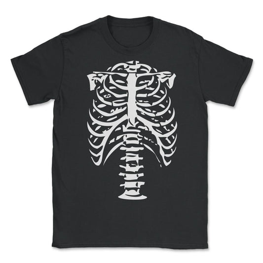 Skeleton Ribs Bones - Unisex T-Shirt - Black