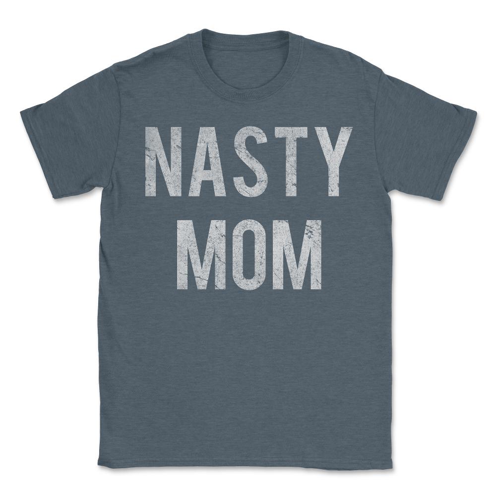 Nasty Mom Retro - Unisex T-Shirt - Dark Grey Heather