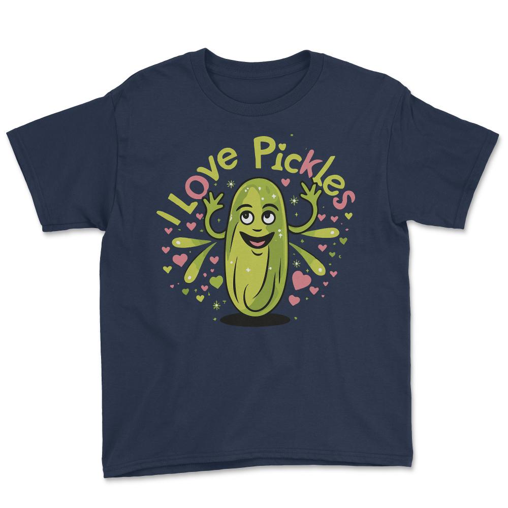 I Love Pickles - Youth Tee - Navy
