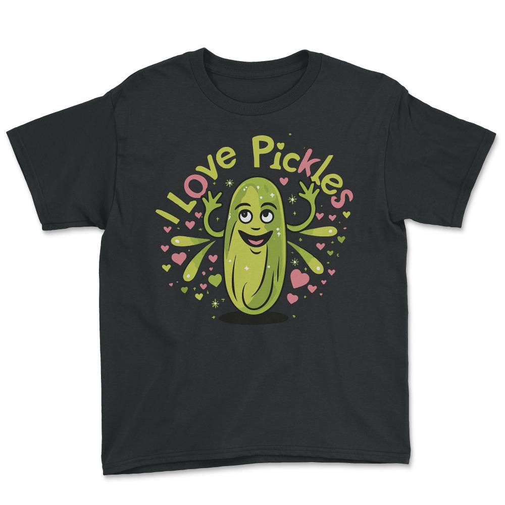 I Love Pickles - Youth Tee - Black