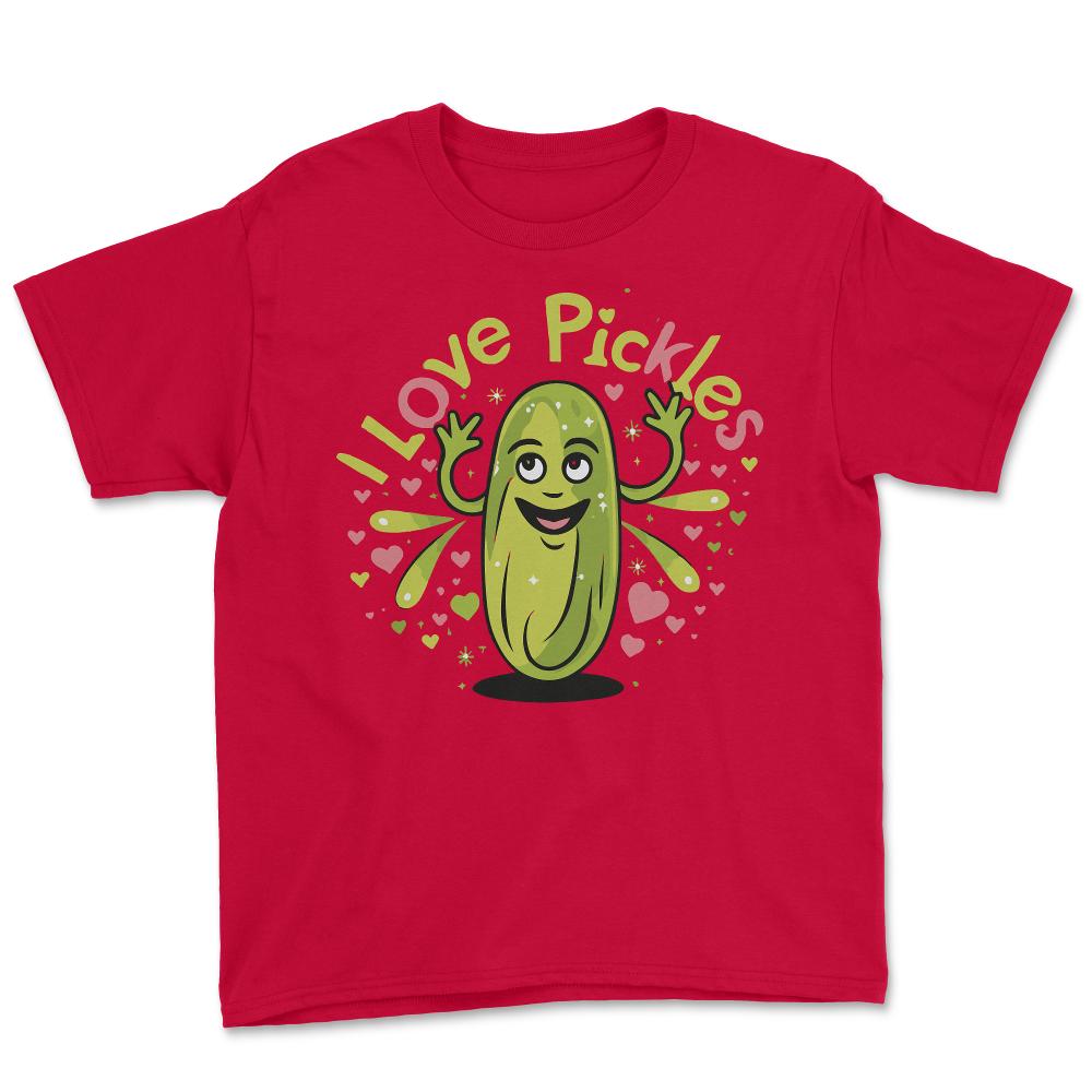 I Love Pickles - Youth Tee - Red