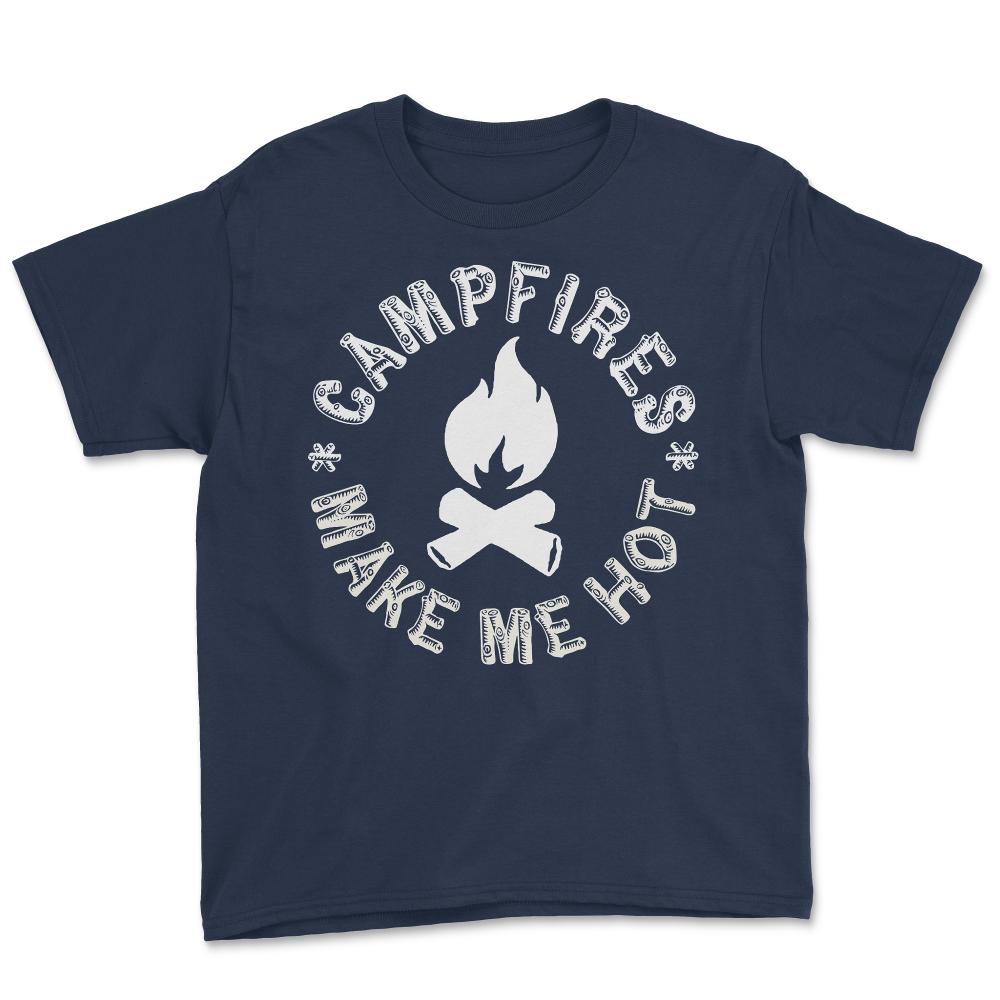 Campfires Make Me Hot - Youth Tee - Navy