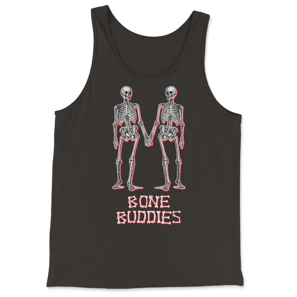 Bone Buddies Funny Skeleton - Tank Top - Black