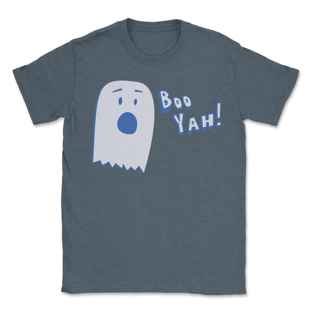 Booyah Funny Halloween Ghost - Unisex T-Shirt - Dark Grey Heather