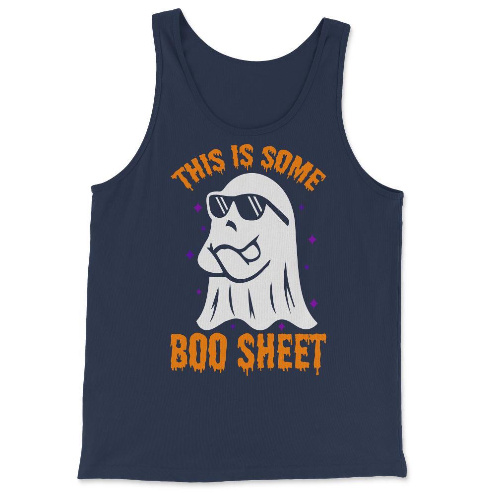 This is Some Boo Sheet Funny Halloween - Tank Top - Navy