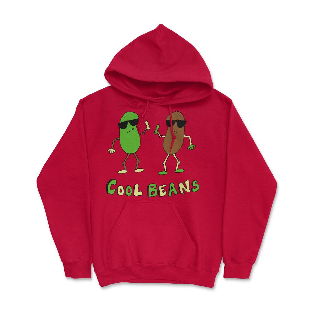 Retro Cool Beans - Hoodie - Red