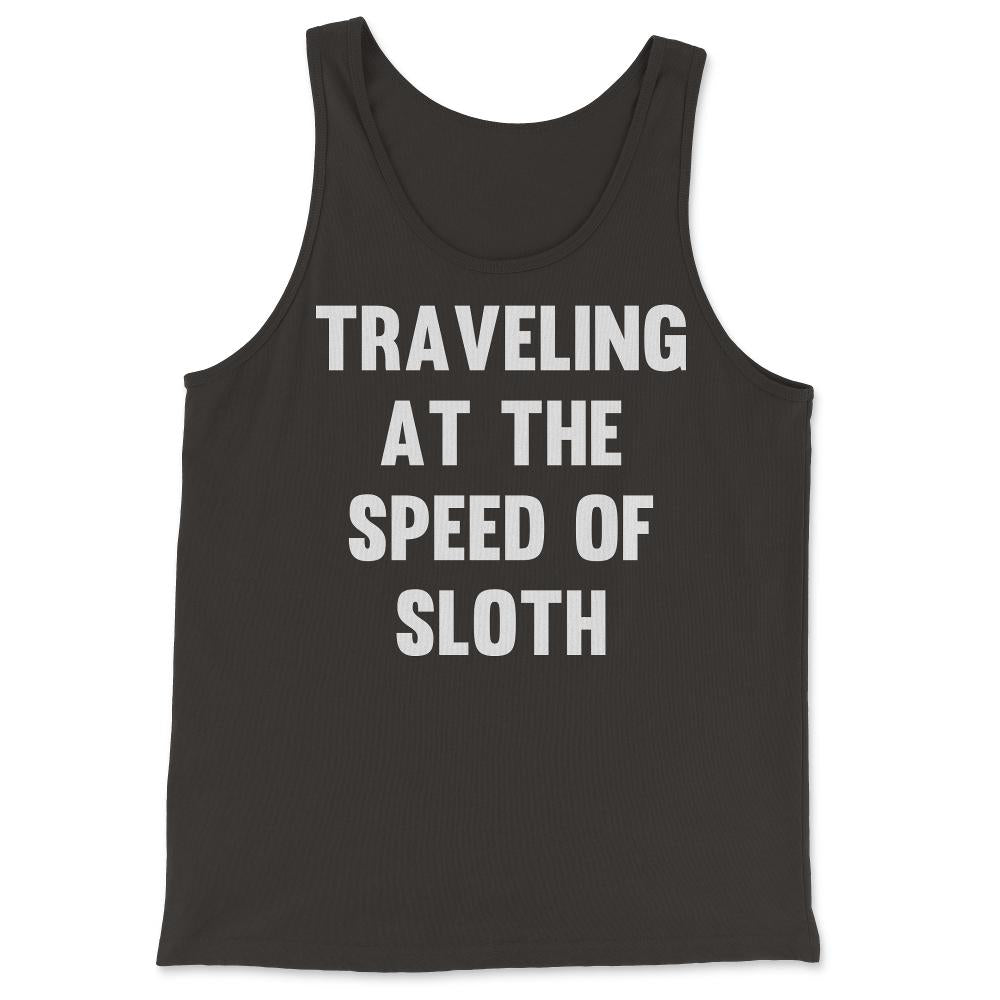 Traveling at the Speed of Sloth - Tank Top - Black