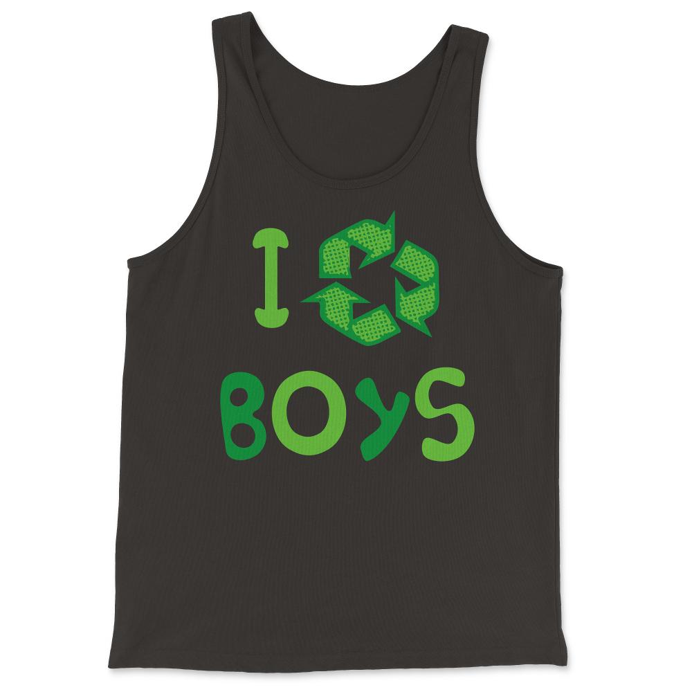 I Recycle Boys Funny Cute - Tank Top - Black