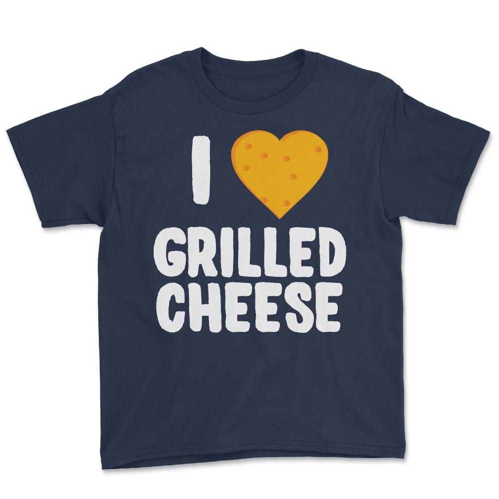 I Love Grilled Cheese - Youth Tee - Navy