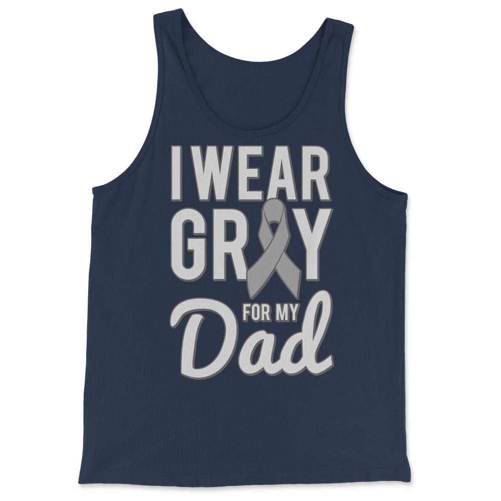 I Wear Gray For My Dad - Tank Top - Navy