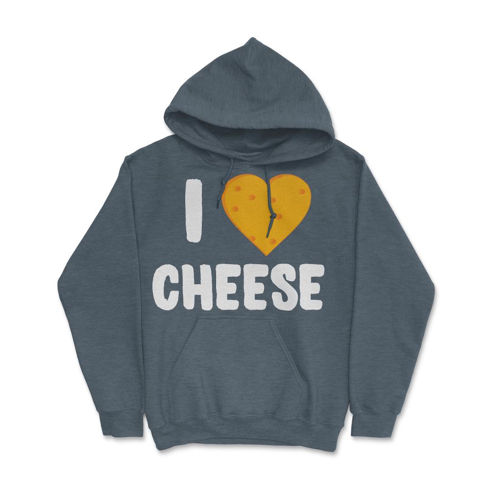 I Love Cheese - Hoodie - Dark Grey Heather