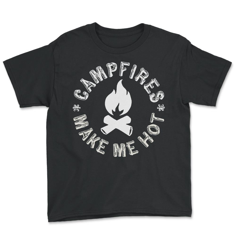 Campfires Make Me Hot - Youth Tee - Black