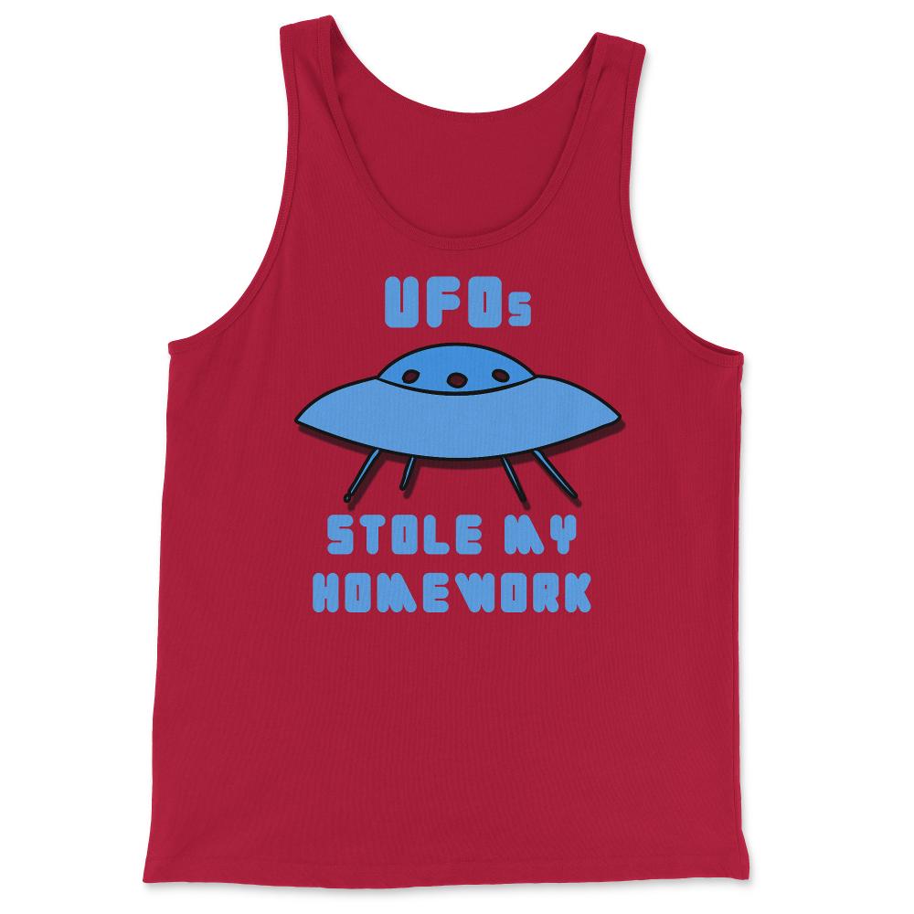 UFOs Stole My Homework - Tank Top - Red