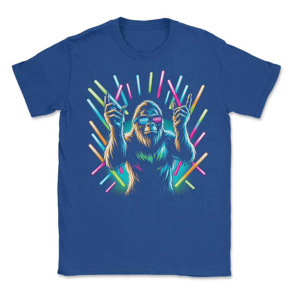 Raver Bigfoot - Unisex T-Shirt - Royal Blue