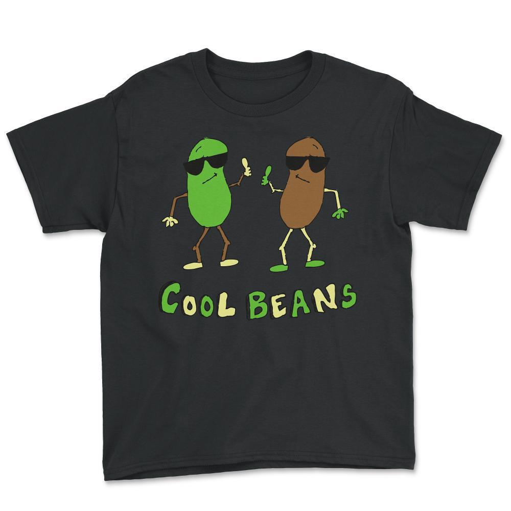 Retro Cool Beans - Youth Tee - Black