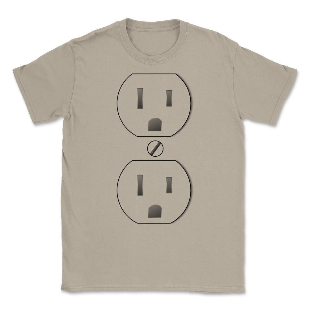 Electrical Outlet Halloween Costume Unisex T-Shirt - Cream