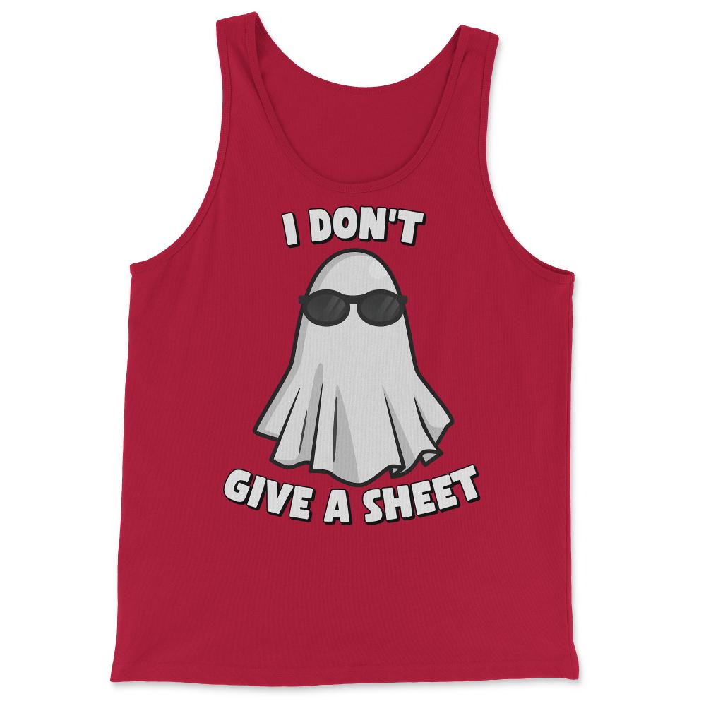 I Don't Give a Sheet Funny Halloween - Tank Top - Red