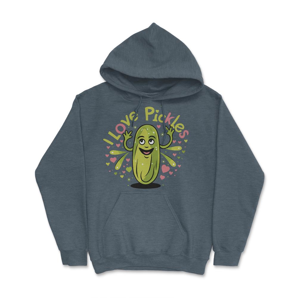 I Love Pickles - Hoodie - Dark Grey Heather
