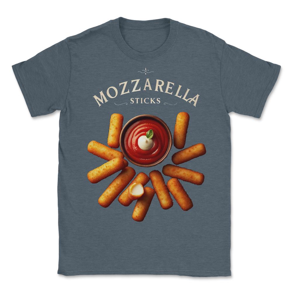Mozzarella Sticks - Unisex T-Shirt - Dark Grey Heather